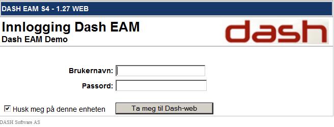 Dash EAM WEB - Oppsett 1.0 Systemkrav Systemkrav MS-SQL 2005/2008/2008R2 PHP 5.x med MS-SQL extension WEB-server IIS 6/7 Dash på MS-SQL plattform 1.