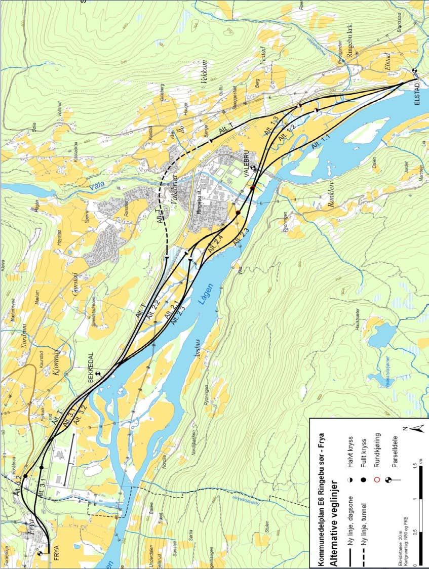 3 Planområdet Planområdet starter ved Elstad. Brandstadelva er grensesnittet mot planprosjektet E6 Fåvang kirke Elstad som pågår.