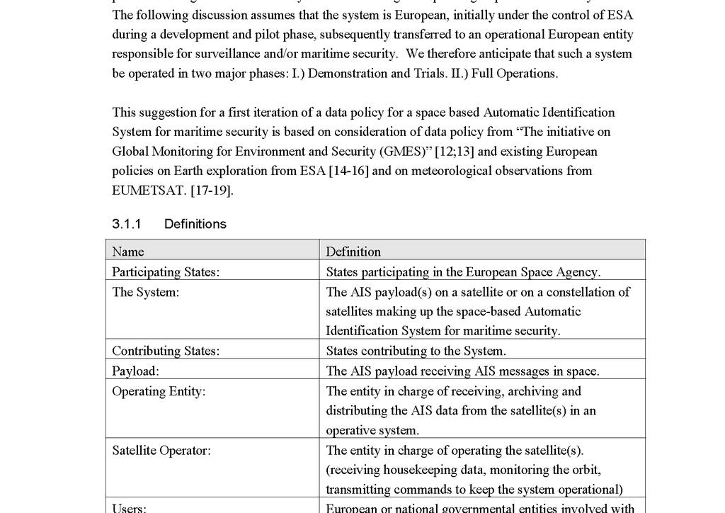 B.7 Data Policy and Data