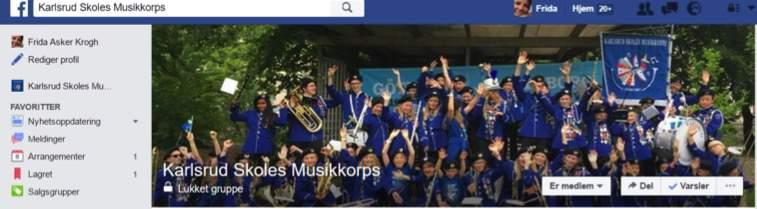 Facebook (intern) - www.facebook.com/groups/326419674051773/ DeXe er en lukket gruppe hvor vi legger ut mye bilder og informasjon- beregnet på musikantene og foreldre.