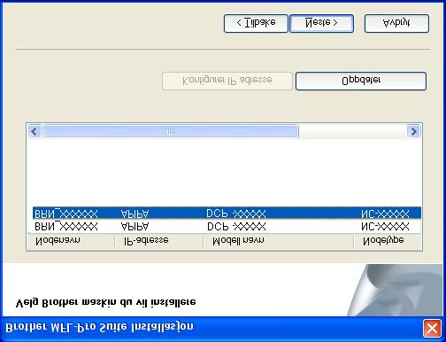 Trinn 2 For brukere av en nettverksgrensesnittkabel (kun DCP-8065DN) (For 98/98SE/Me/NT/2000 Professional/XP/ XP Professional x64 Edition) 9 Velg Nettverkstilkobling og klikk Neste.