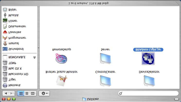 BRAdmin Light konfigurasjonsverktøy (For Mac OS X brukere) Brother BRAdmin Light programmet et et Java program laget for Apple Mac OS X miljøet.