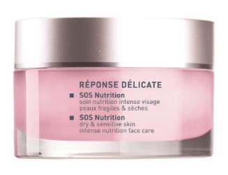 DE VIKTIGSTE PRODUKTENE: RÉPONSE DÉLICATE NIGHT CARE MASK SOS NUTRITION ABSOLUTE SOOTHING SERUM En nattmaske for alle hudtyper også sensitiv. Virker beroligende og demper irritasjoner og rødhet.