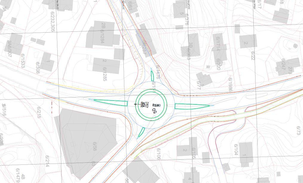 Rundkjøring En ny rundkjøring er planlagt for å sikre ny atkomst til nordre del av sentrum, samt skape nytt