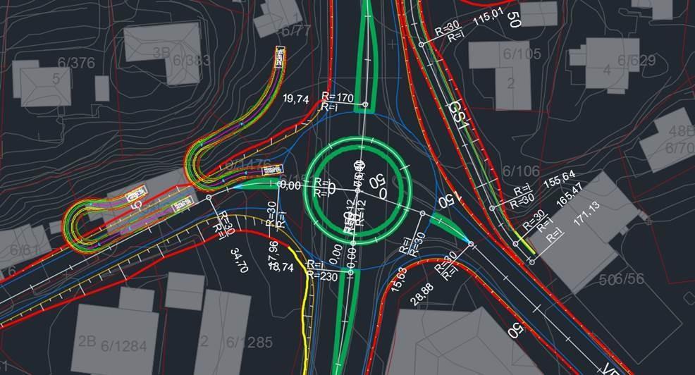 Dette er et kompromiss man har måttet gjøre for å få i stand en løsning som ivaretar trafikksikkerheten i rundkjøringen.