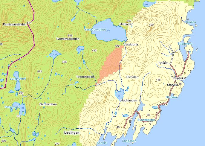 Ecofact AS Side 11 Topografi og bioklimatologi I henhold til nasjonalatlas for Norge Vegetasjon (Moen 1998) ligger området i mellomboreal og nordboreal vegetasjonssone, og i klart oseanisk seksjon.