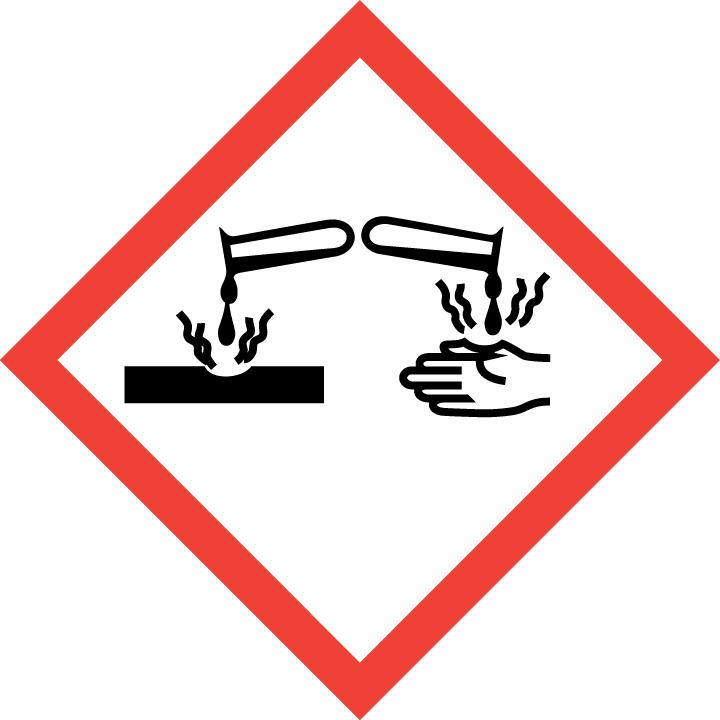 Sikkerhetsdatablad Sid. 2(8) Stoffets/blandingens farlige egenskaper: Produktet inneholder sement som blandet med vann kan virke etsende på øyne og irriterende på huden. Sementen er kromredusert. 2.2 Etikettinformasjon Farepiktogram (CLP).