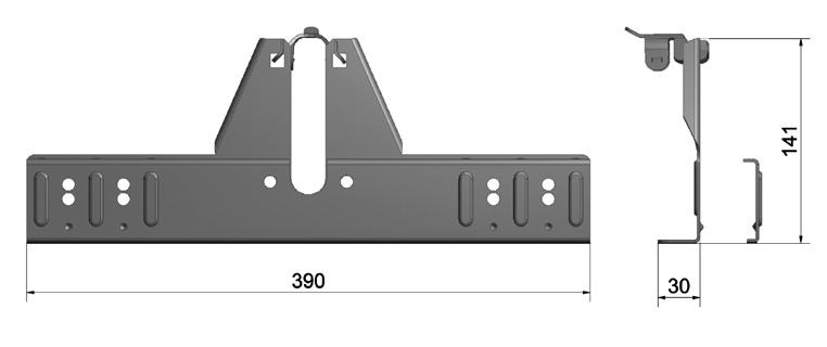 Forhåndsgalvanisert min 275 g/m² 0,77 kg til gelender: 26 mm Antall kart./pall: 20/ 480 Monteringsanv.