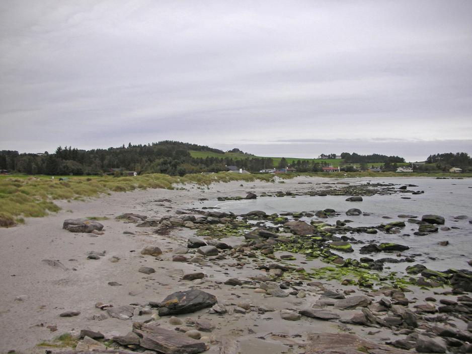 Lenger ut, der havet står hardere på, tar bergstrendene over.