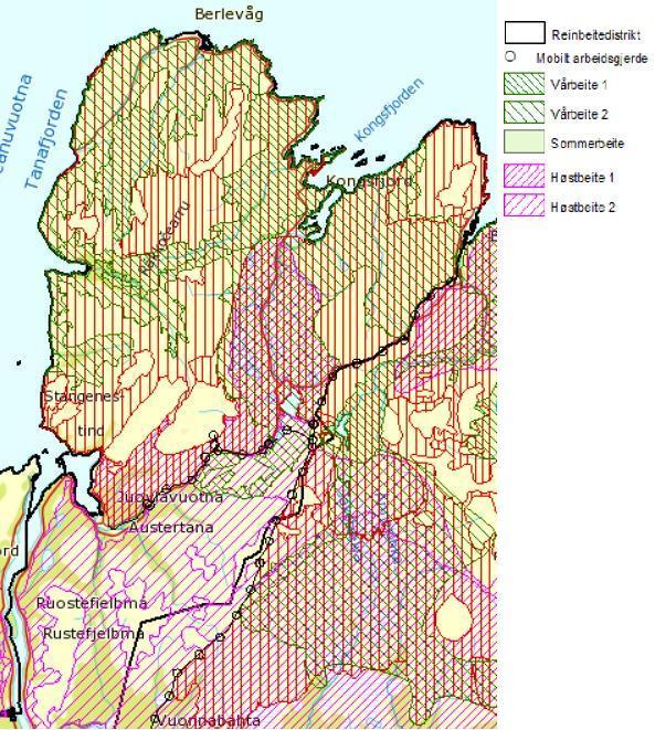 Distriktets vår, sommer og høstbeite Rákkonjárga er i hovedsak distriktets vår-, sommer- og høstbeite som omfatter den vestlige delen av Varanger halvøya.