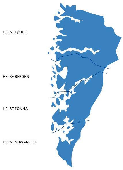 Dette er Helse Vest Har det overordna ansvaret for spesialisthelsetenesta i Rogaland, Hordaland og Sogn og Fjordane.