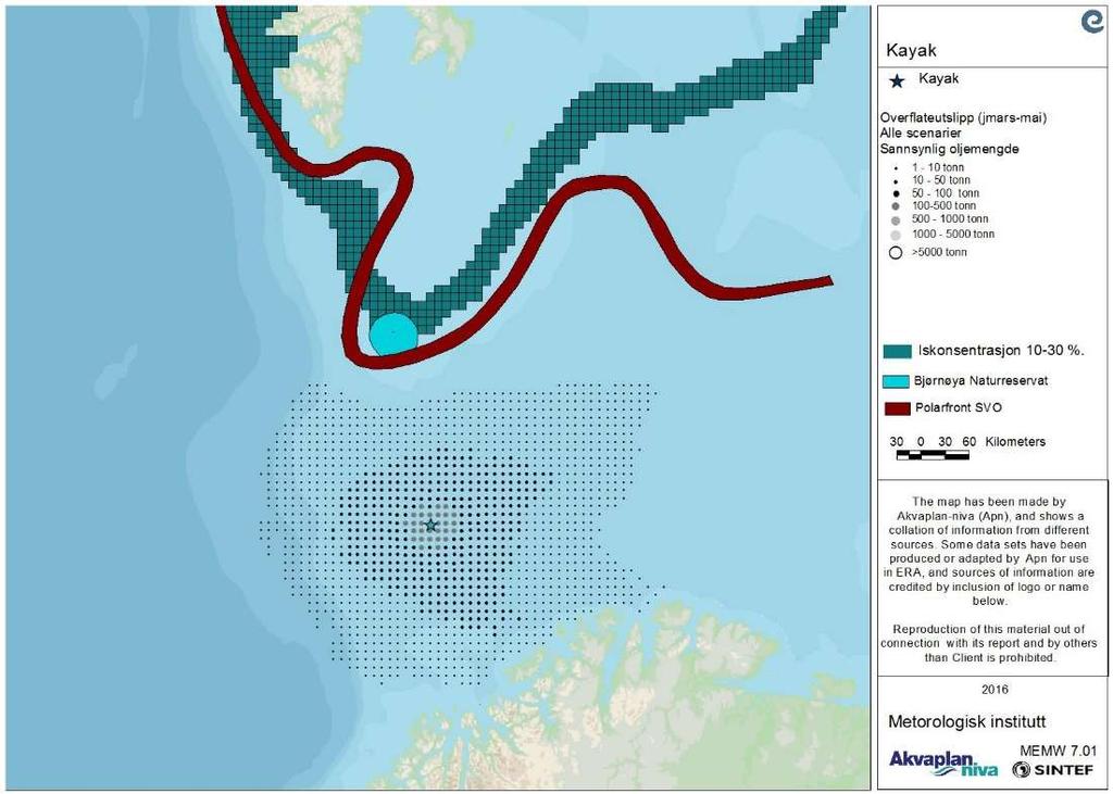 6.7.3 Bjørnøya Naturreservat Eventuell drift av olje inn i Bjørnøya Naturreservat vil kunne ha konsekvenser for sjøfugl direkte.