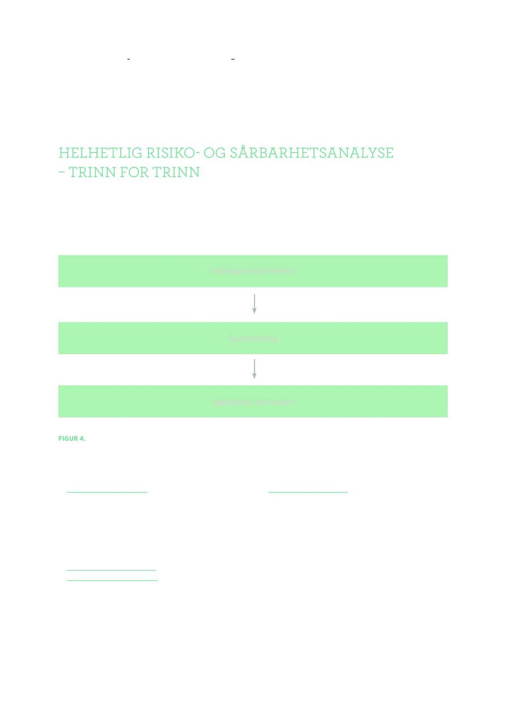 HELHETLIG RISIKO- OG SÅRBARHETSANALYSE TRINN FOR TRINN HELHETLIG RISIKO OG SÅRBARHETSANALYSE TRINN FOR TRINN Dt r ulik frmsmåtr stdrdr fr hvrd risik- sårbrh tslysr k utfrms (fr ksmpl NS 5814:2008 ISO