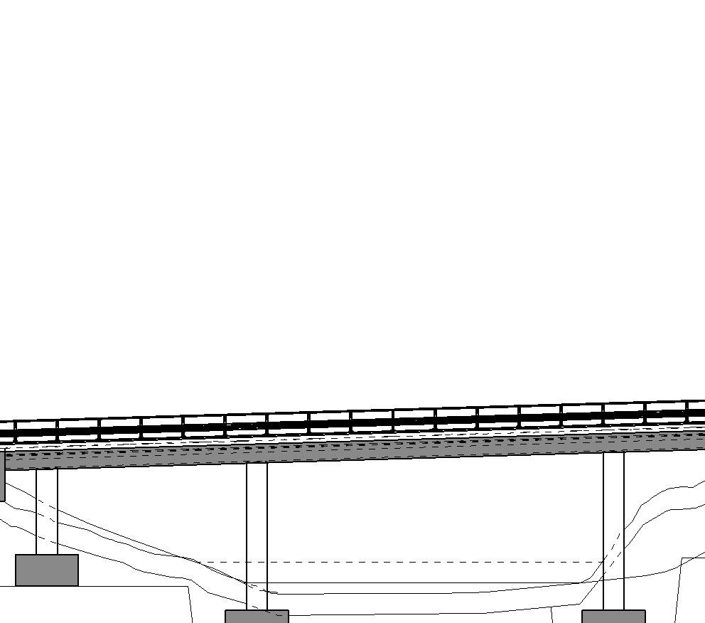 Eksempel Tverråna 1 : 1 (Prinsipp for utforming gjelder også for bruene Tag og Lohnelier) Tverråna 1 2 3 4 25 1 (F1) 170 (F2) 1 (F3) 25 Tverråna Sør Motorvei, ÅDT 120-2 - 110km/t Konstruksjonstype: