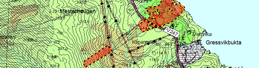 Utsnitt fra kommuneplan fot