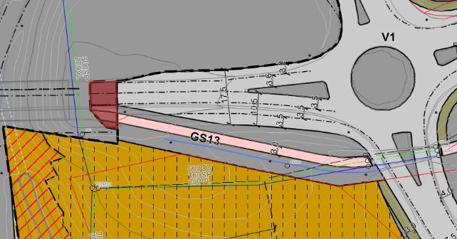 1. Ved Kirkeveien, mellom østlige og vestlige avkjørsel fra E6, er det et mindre veiareal på cirka 109 m2 som gjenstår fra detaljregulering for Vestby senter (ikrafttredelsesdato 6.