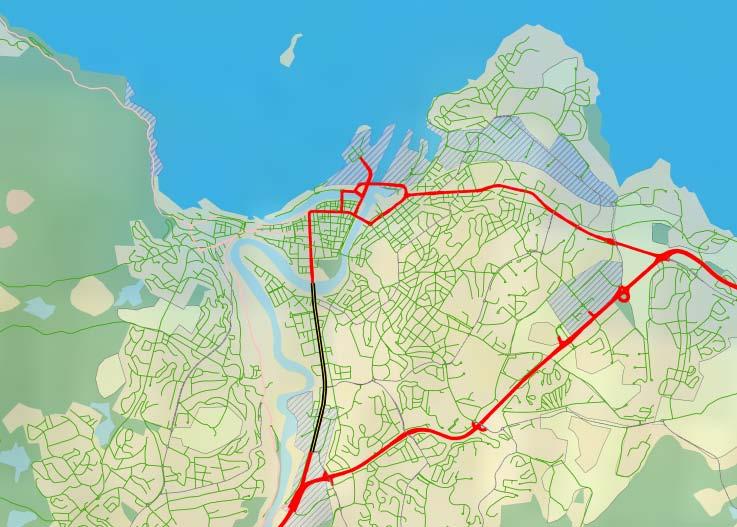 Eksempel: Distribusjon i by Test av metodikk fra Grønn godstransport på en tenkt distribusjonsrute i Trondheim.