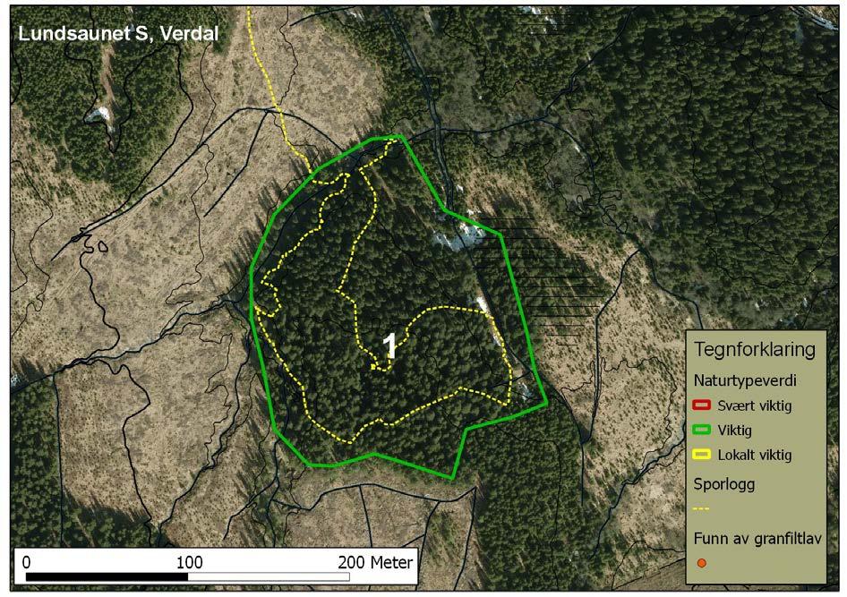 - Reinventering av granfiltlav (Fuscopannaria ahlneri) i 2012-3.1 Kartlagte naturtypelokaliteter Nedenfor følger kartutsnitt for alle kartlagte naturtypelokaliteter i prosjektet.