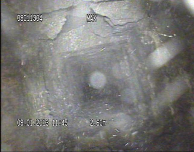 Pipe 2 (ikke i bruk) 2.60m Krater mangler stein på begge sider(bilde1) 2.