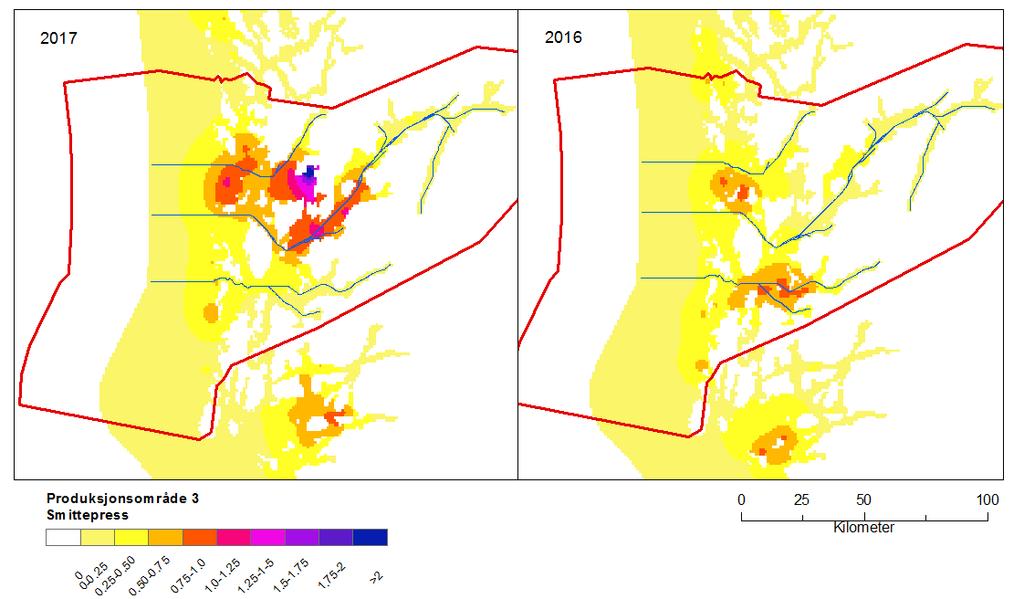 Produksjonsområde 3: Karmøy til Sotra Produksjonsområdet omfatter 12 vassdrag i vassdragsdatabasen (Figur 5).