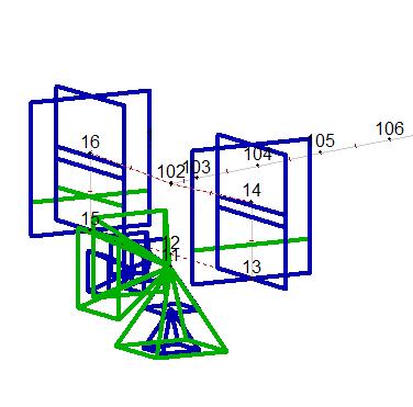 5 Modellering i NovaFrame Figur 5-1: Glidelager i Akse 1 De to hjelpesøylene, plassert mellom Akse 1 og 2 og mellom Akse 3 og 4, kobles til under utbyggingen av FFB-delene.