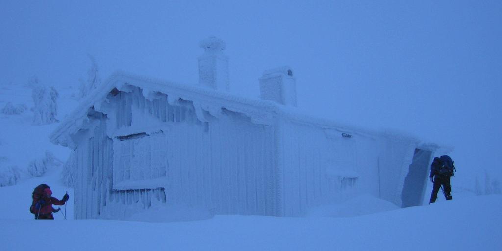 Utover kvelden ble det servert middag og dessert og da begynte også varmen å fylle den høyloftede stua. Da var det bare å slappe av og nyte kvelden.