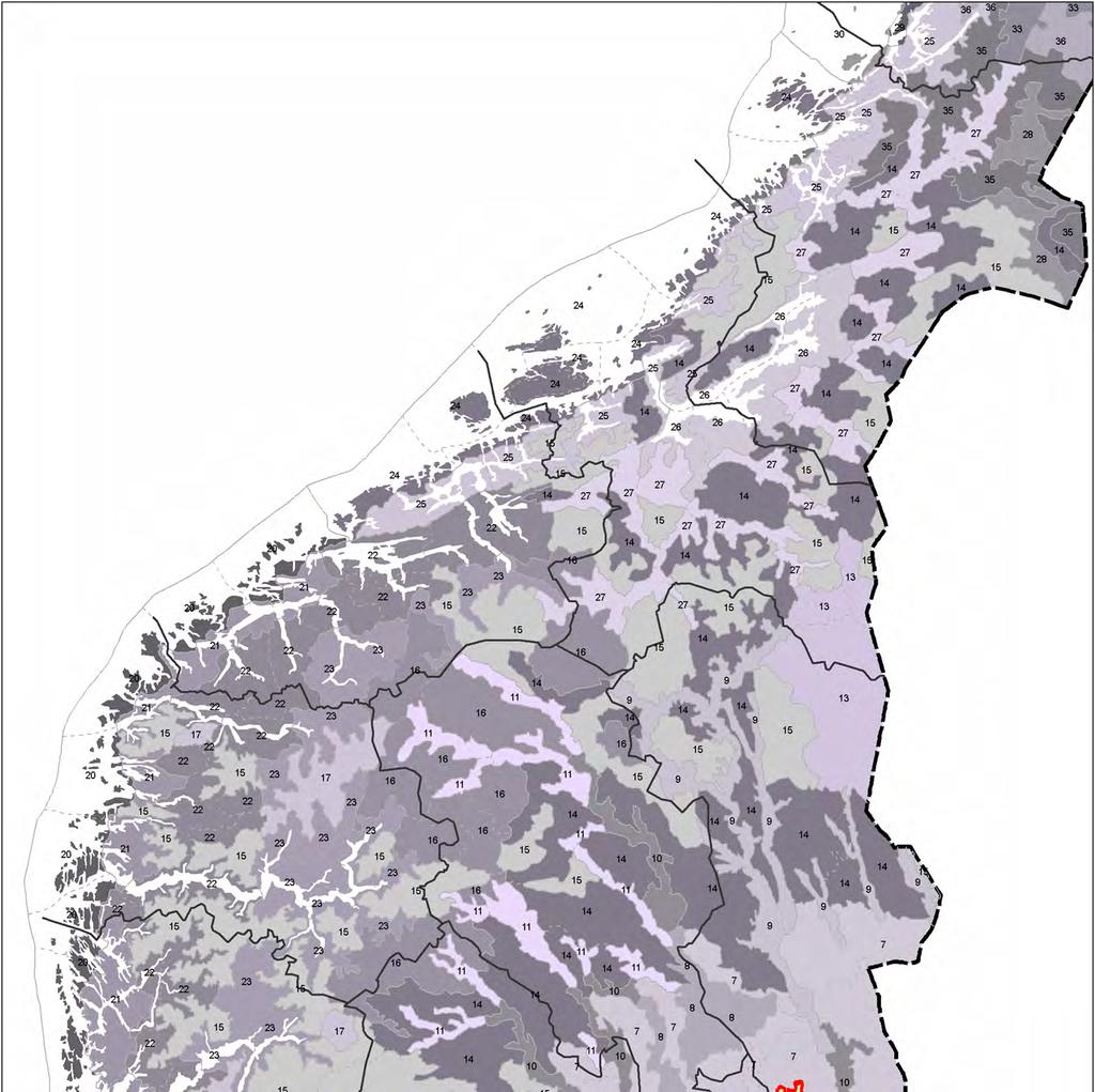 Kart: Landskapsregion