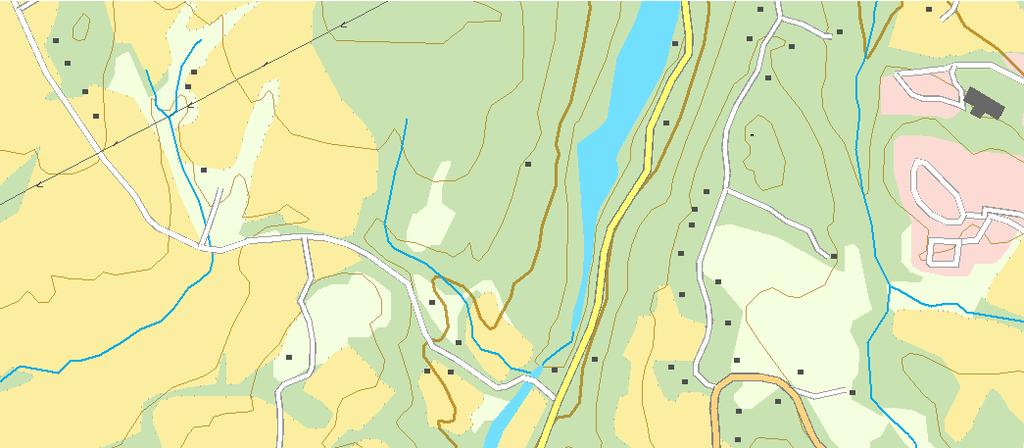 Nordlihaugen Naturtypelokalitet/kjerneområde Verneområder Målestokk