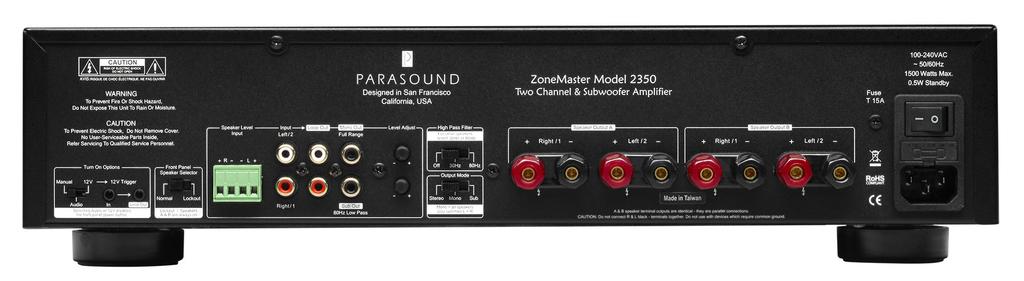 (Bridged) - 200 watts x 1 @ 4Ω (Bridged) - 2 Ohm stable! Nyhet!