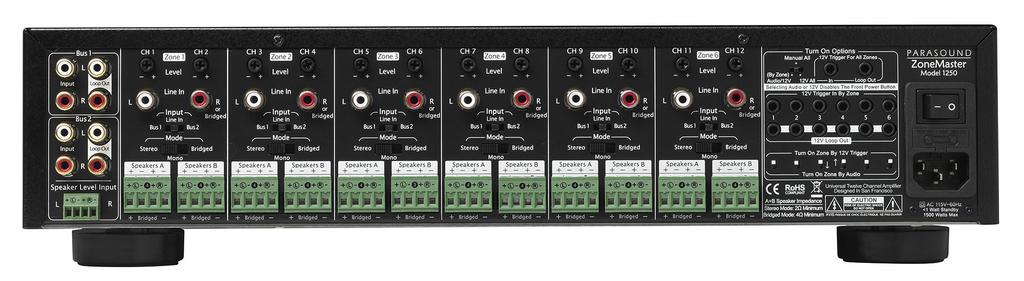 The ZoneMaster Model 1250 is a game changer in a category populated by mediocre generic IC amplifiers, sier Parasound president, Richard Schram.