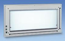 Røntgenfilmbetrakter med standard lys (50Hz), oppfyller kravene i henhold til DIN 6856.