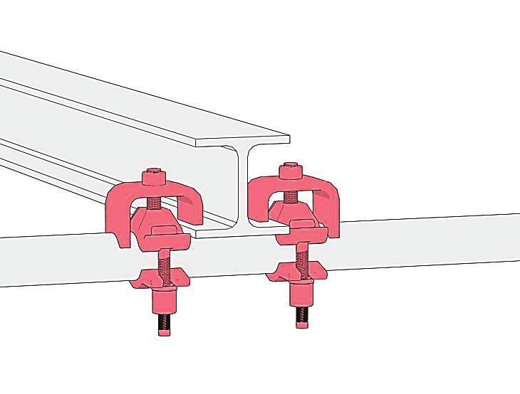 44 SK Klips / SK Couplers Klipsene brukes når stillas skal henges opp i rør. De må kun benyttes i par. Couplers are used to hang scaffolds on tubes. They must only be used in pairs.