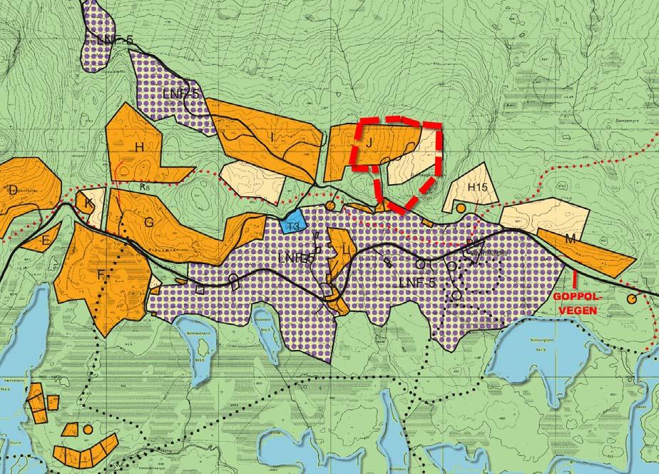 2.1 Kommunedelplan og planavgrensning Kommunedelplanen for Fåvang østfjell ble vedtatt 24.06.2004.