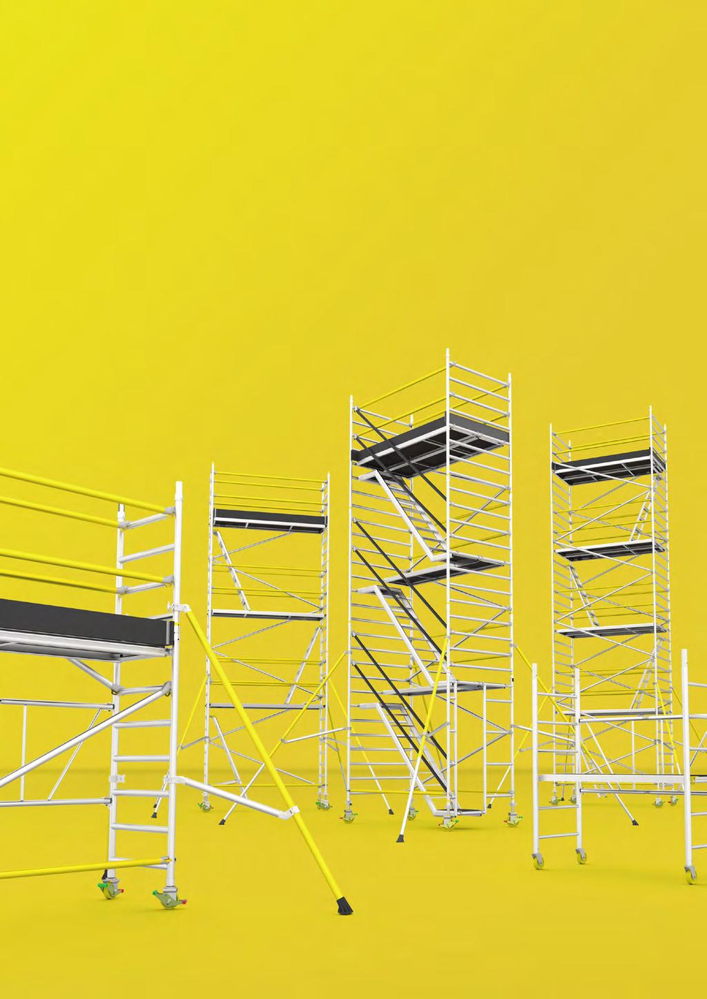 ALT INKLUDERT Wibe Ladders stillasutvalg er konstruert for vårt harde nordiske klima og utviklet for å være både sikkert og enkelt å bruke.