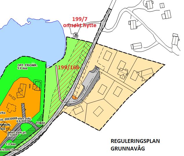 funksjonell strandsone (jmf. fylkesdelplan for kystsona) gjeld (jmf. Pbl 20-4 2. ledd bokstav b): a) For utbygde tomter skal tilleten utnyttingsgrad vera lik noverande utbygging.