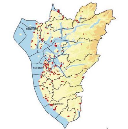 Rogaland er et aktivt sikringsfylke 181 friluftslivsområder 9 % av områdene i landet 23 av 26 kommuner 67 % helt eller delvis i 100 m