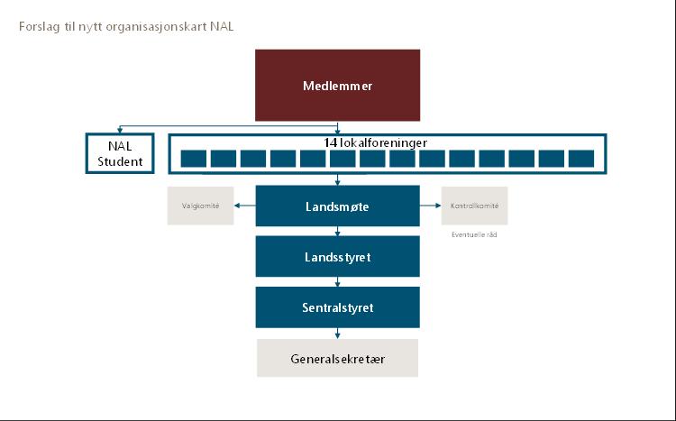 I tillegg bør det vedtas klare mål for NALs kommunikasjonsarbeid. 5.0 Tiltak First House foreslår følgende tiltak for bedre organisering, kompetanse, ledelse og kultur i NAL: 5.