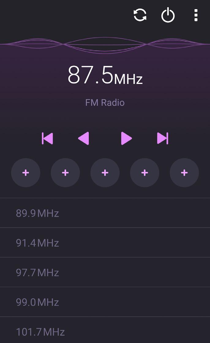FM-radio Lytt til lokale radiostasjoner med ASUS Phone. 1. Koble det medfølgende hodesettet til ASUS Phone. 2. Trykk > FM Radio (FM-radio).