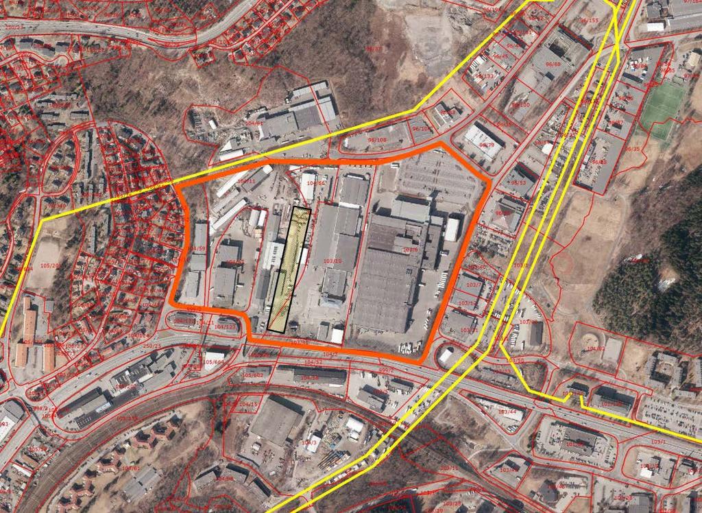 Ingen vegetasjon Planstatus KPA 2008: Området langs Østre Aker vei og mot Rommen som er stripet på kartet er betegnet som transformasjonsområde med miljømessig og estetisk oppgradering av