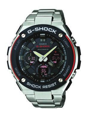 598-5 G-SHOCK. AW-590-1AER. Led-lys. Verdenstid. Alarm. Stoppeklokke. Støtsikker. 20 atm. vanntett. 1.198-6 G-SHOCK. GA-100-1A4ER.