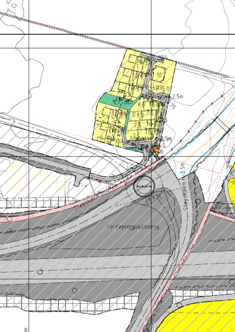 5 DIREKTE ADKOMST TIL FLYPLASSVEIEN Det er også vurdert en ny firearmet rundkjøring i krysset Sandesletta/ Solasplitten/ Nesbuvegen.