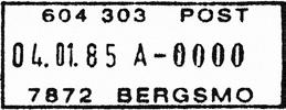 Stempel nr. 1 Type: III Utsendt 92 Innsendt Stempel nr. 2 Type: I Utsendt 20.01.1859 Registrert brukt fra 22-3-1859 TK til 8-3-1896 HLO Stempel nr. 3 Type: IIL Utsendt 23.09.