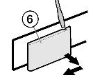 Oppstart u Press Fig. 5 (4)dempebøylen mot døren. u Løsne dekselet Fig. 5 (5) på hengselsiden komplett og ta det av. u Ta av Fig. 5 (1)panelet. u Løsne dekselet på håndtakssiden Fig.