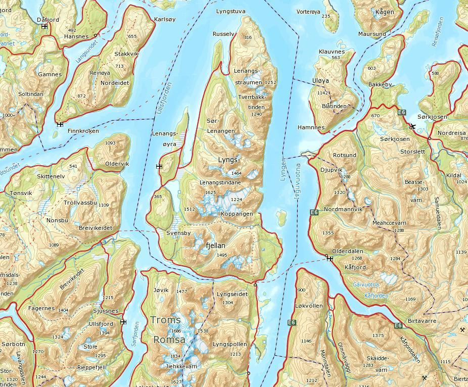 1 BAKGRUNN FOR UTREDNINGEN Planområdet ligger i Tyttebærvika, i starten (sørenden) av Tyttebærdalen i Lyngen kommune (ca. 11 km vest for Lyngseidet). Lokaliseringen av planområdet fremgår av figur 1.