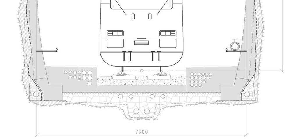 Tunneltverrsnitt konvensjonell sprengning