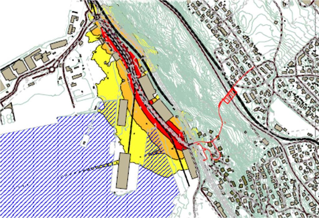 Støy i anleggsperioden Bekkelaget Støysonekart ved tunneldriving