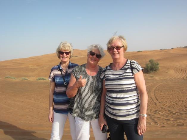 En tur ut i ørkenen måtte vi få med oss, og det var en gøyal og fartsfylt