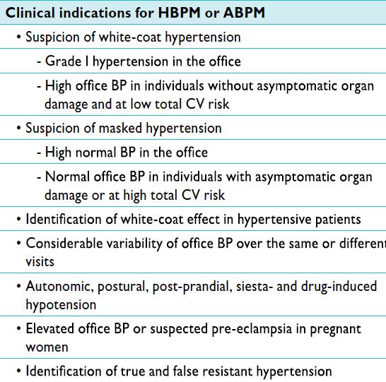 Hjemmemålinger - anbefaling ESH Working Group on Blood Pressure Monitoring : - at least 3 4 days/preferably on 7 consecutive days; in the mornings as well as in the evenings.