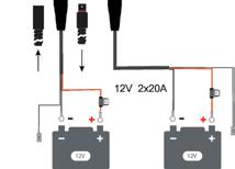 Produkter - Batteriladere MultiCharger 2x20A DEFA MultiCharger 2x20A er en kraftig og kompakt lader som er enkel å montere - til både tunge og lette kjøretøy.