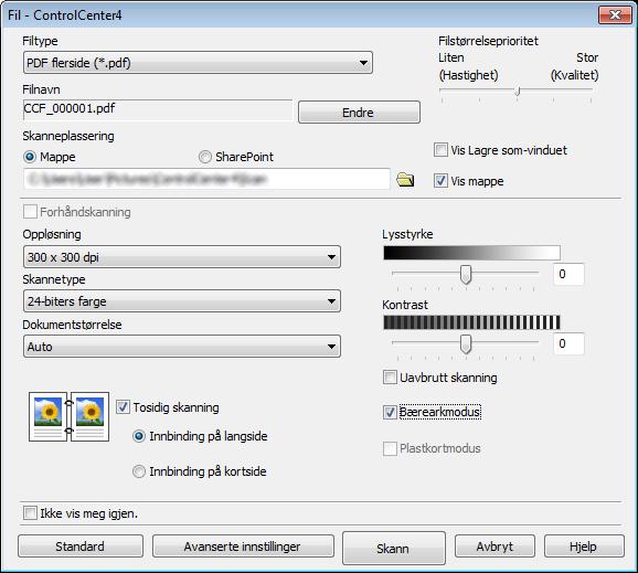 Skanne ved hjelp av datamaskinen Skanne dokumenter til SharePoint 6 Skann dokumenter og lagre dem på en SharePoint-server ved hjelp av denne funksjonen.